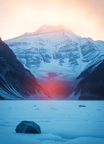 AI generated image of A  mountain , like mount fuji